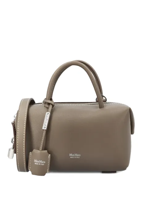 Max Mara Holdalls top handle padlock-detail tote bag Brown 2614511031600