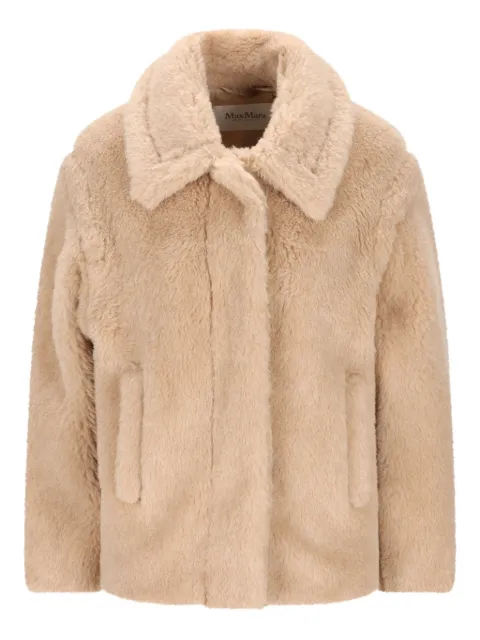 Max Mara cropped Teddy coat Neutrals 2611081011600