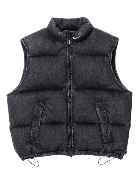Supreme x Nike denim puffer gilet Black SU26573