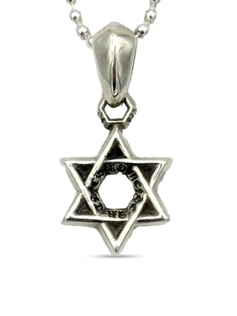 Chrome Hearts Star of David ball-chain necklace Silver CHRM0500
