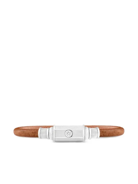 Marie Lichtenberg Diamond Lasso leather bracelet Silver ML01327