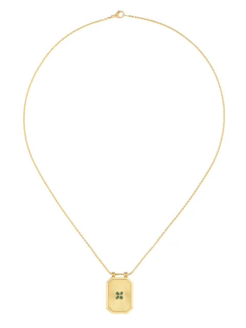 Marie Lichtenberg Luck emerald scapular necklace Gold ML012044