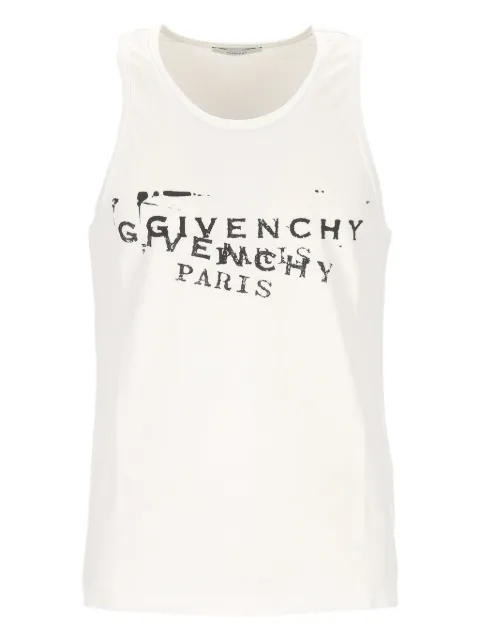 Givenchy logo-print tank top White BM71NH3YSA100