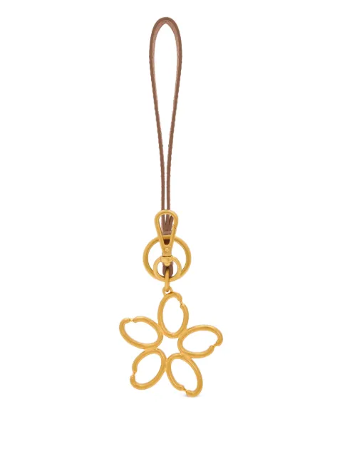 Oscar de la Renta O Flower pendant keyring Gold 00NA1001KEYSAN