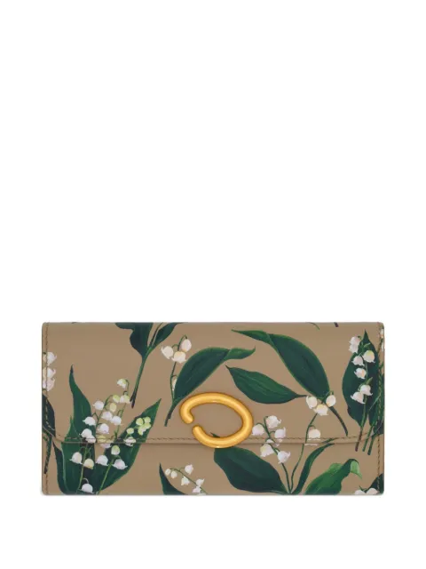 Oscar de la Renta Lily of the Valley-printed Continental wallet Neutrals 00NHS0022LILSAN