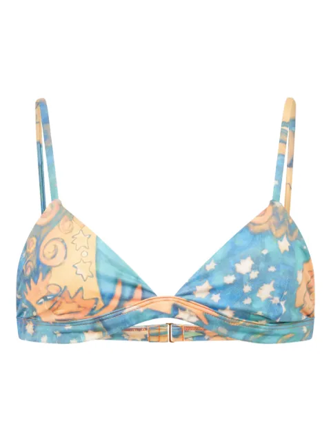Donde Esteban El Beso bikini top Blue D5BIK336TOP