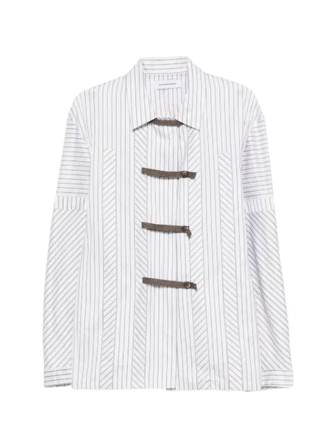 Kiko Kostadinov striped buttoned shirt White KKSS26SH0167
