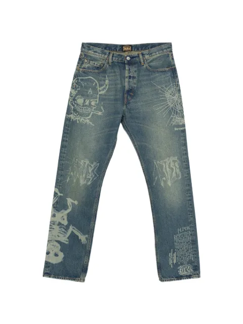 Aries Metal 00`s Lilly straight-leg jeans Blue AR3020105