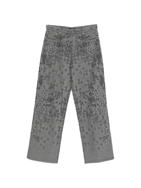 AMIRI bandana baggy jeans Grey AMBMJE1081