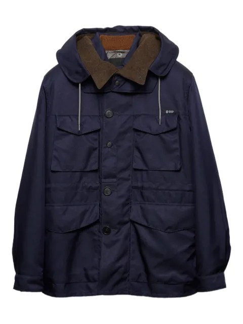 Prada hooded jacket Blue SGD043SOOO18PW