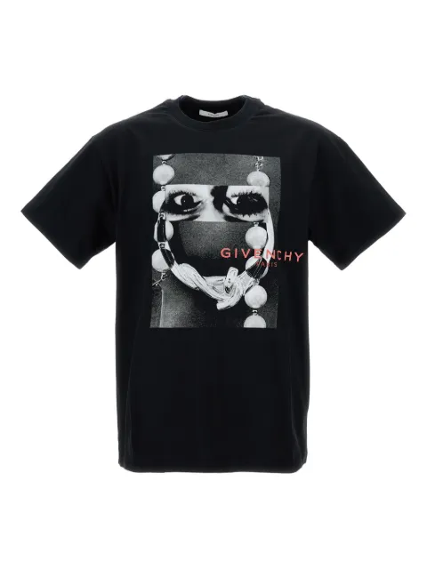 Givenchy graphic-print T-shirt Black BM71NK3YSW