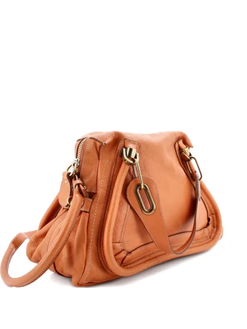 Chloé Pre-Owned Paraty Top Handle Bag Leather Medium satchel Orange A6O7QKOHUM7Z66YR