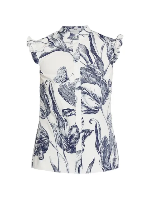 ERDEM floral-print sleeveless blouse White PS26T1251069002BO