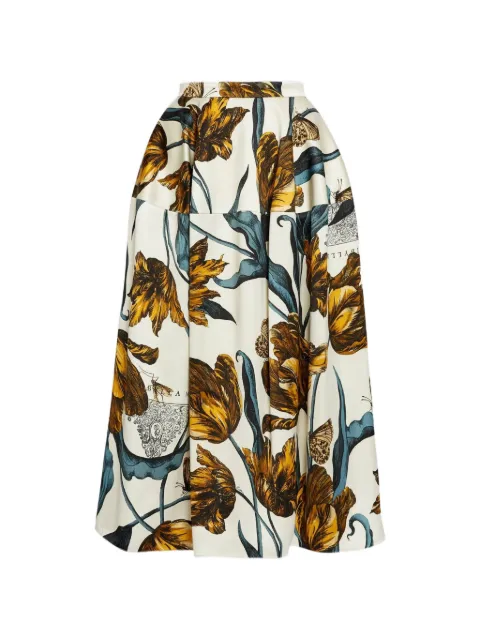 ERDEM floral-print midi skirt Neutrals PS26S36R51198008