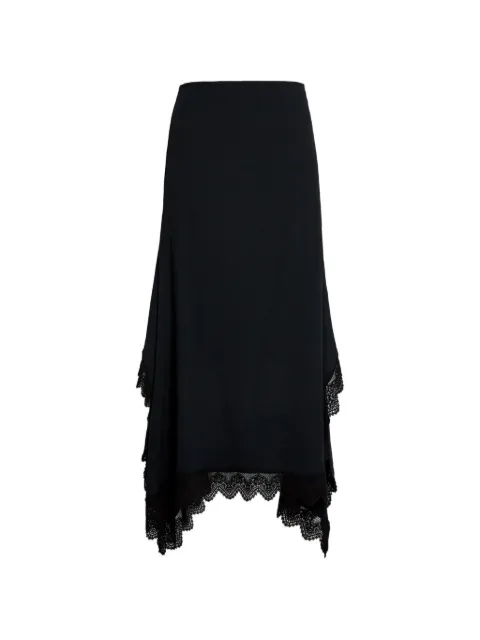 ERDEM Cady lace-trim midi skirt Black PS26S3050301000