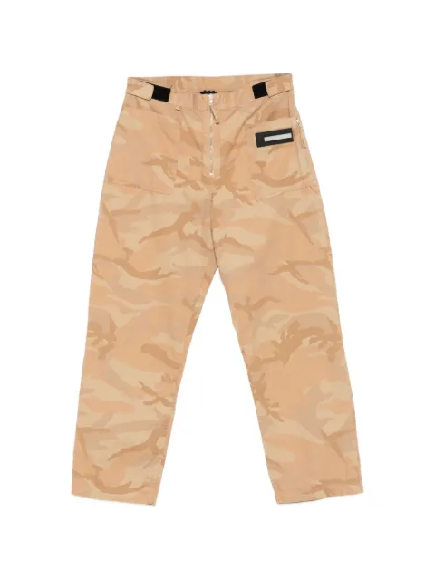 Aries camo-print over-dyed trousers Neutrals AR3111105