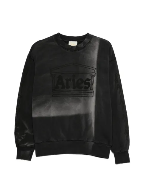 Aries Sunbleached Column sweatshirt Black AR2003705
