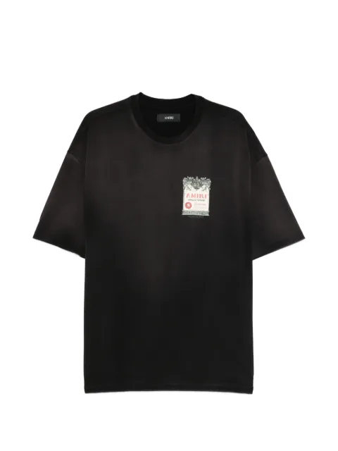 AMIRI Chateau stamp oversized T-shirt Black AMTOJR1105