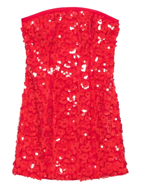 Cynthia Rowley paillette-embellished dress Red 25F1DR20PL