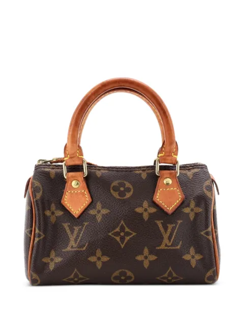 Louis Vuitton Pre-Owned Speedy Mini HL Handbag Monogram Canvas satchel Brown 1EJJM90GLDFTI9Q6