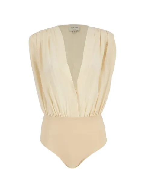 Zeus+Dione sleeveless bodysuit Neutrals CLBS0028