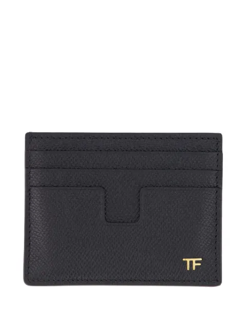TOM FORD logo-detail card holder Black YM233LCL081G