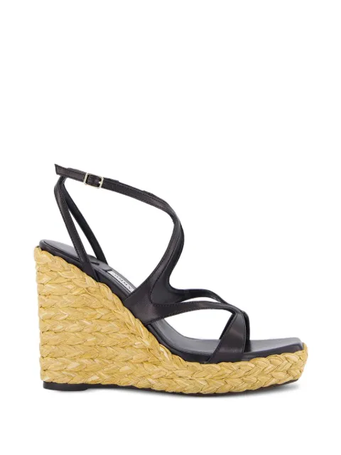 Jimmy Choo Ayla wedge-heel sandals Black AYLA110CTQ