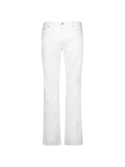 120% Lino slim-fit trousers White 33ALIM2179G453E00