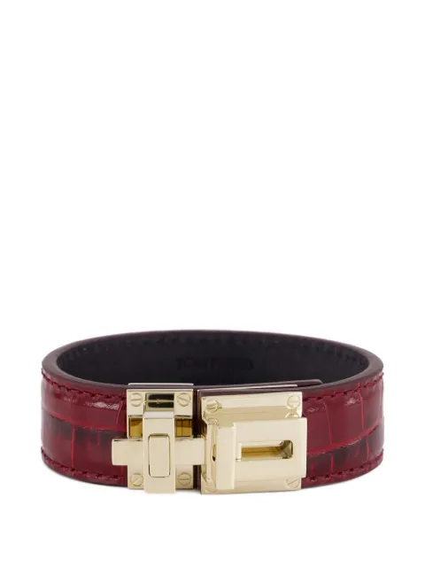 TOM FORD leather bracelet Red JW192LCL395P