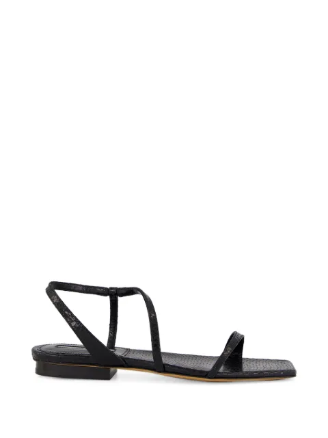 Emme Parsons Delice snake-embossed sandals Black 00093