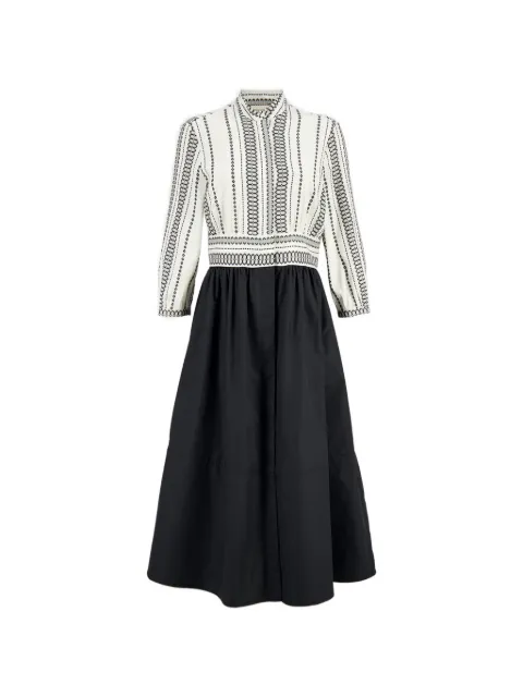 Zeus+Dione long-sleeve shirt dress Black CLDR1077