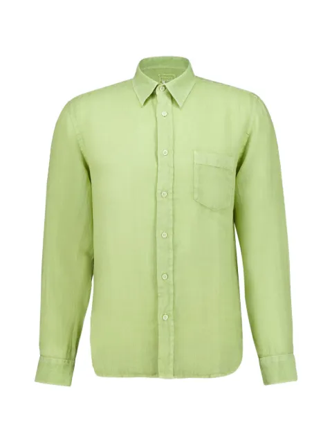 120% Lino long-sleeve shirt Green 33ALIM14250115S00