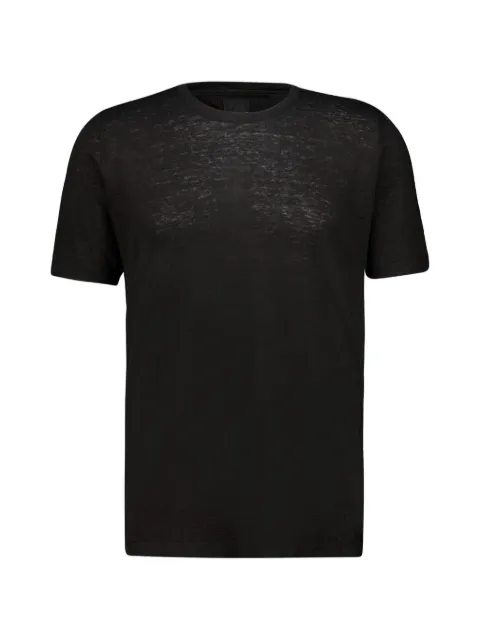 120% Lino short-sleeve T-shirt Black 33ALIM7186E908S01