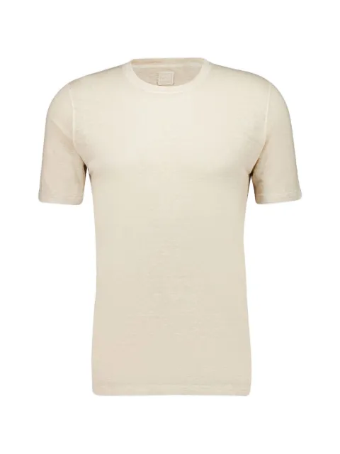 120% Lino Safari round-neck T-shirt Neutrals 33ALIM7186E908S01