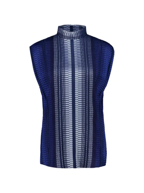 Zeus+Dione open-back blouse Blue CLTP0444