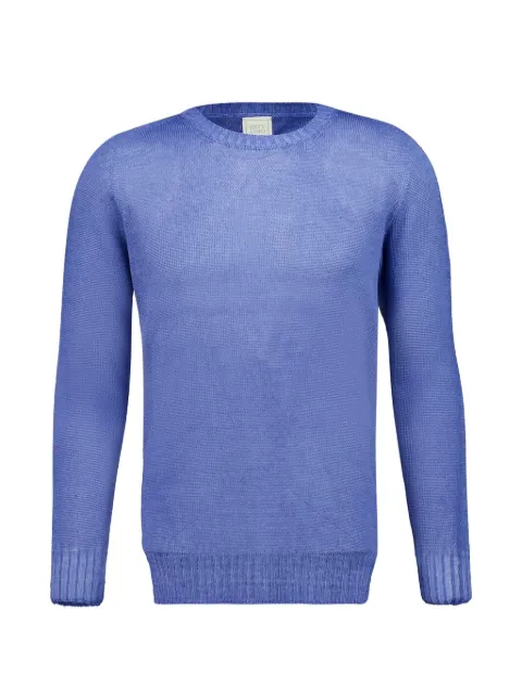 120% Lino long-sleeve sweater Blue 33ALIM39FFF966S00