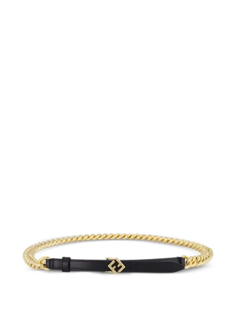 FENDI FF Diamonds chain belt Black 8C0766AS87