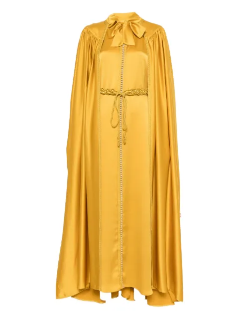 Reem Al Dhaheri detail-embroidered kaftan set Yellow SS202514