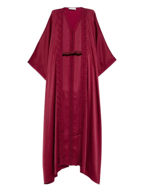 Reem Al Dhaheri embroidered midi kaftan Red SS202512
