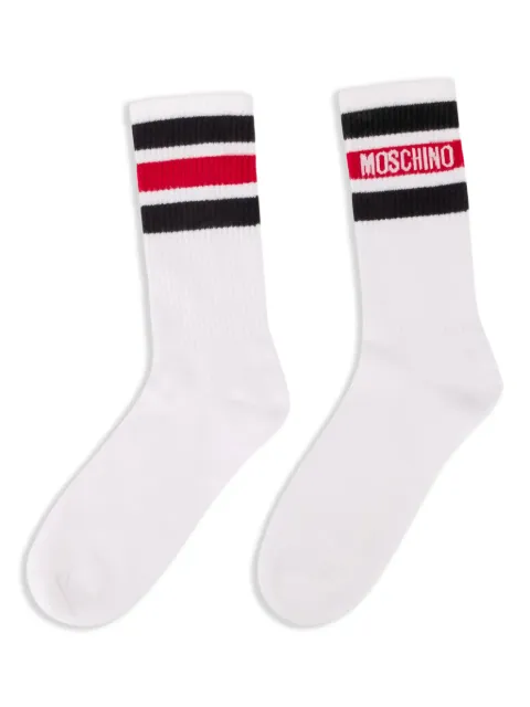 Moschino striped socks White A34020298