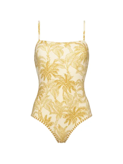 ERES tropical-pattern swimsuit White 012608