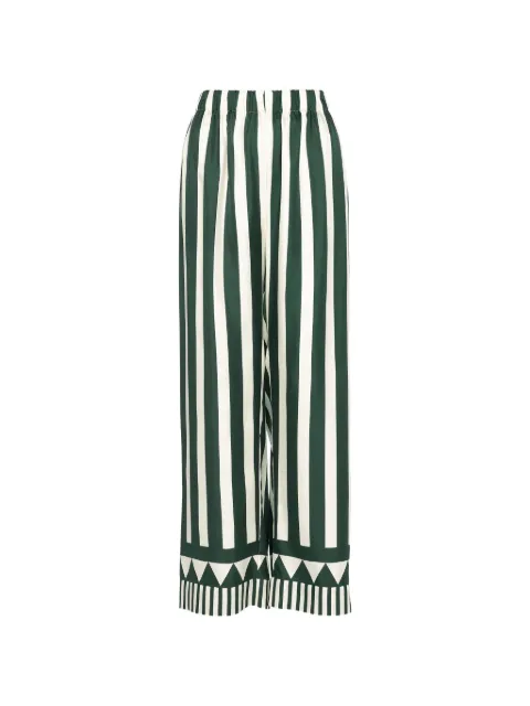 ERES Pacha striped-pattern trousers Green 232614