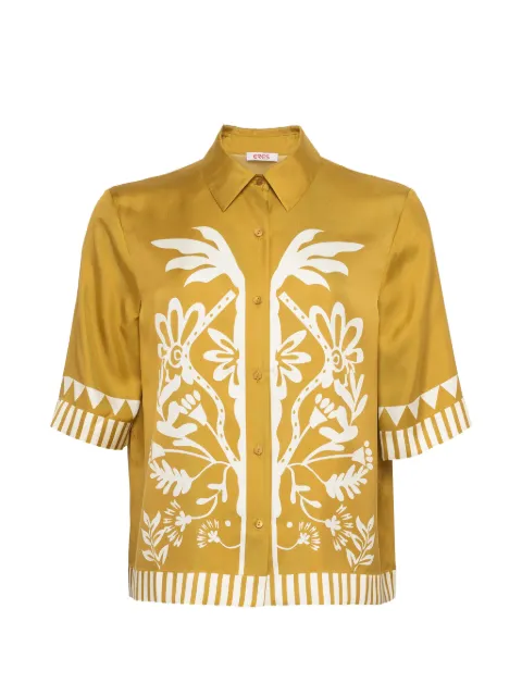 ERES silk shirt Yellow 272613
