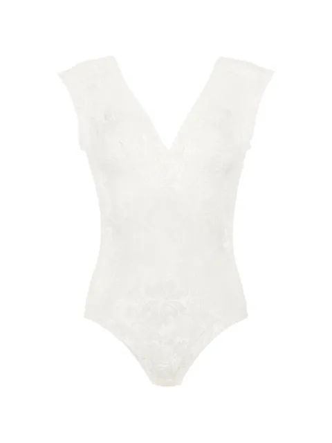 ERES Féérie floral-lace bodysuit White 622601
