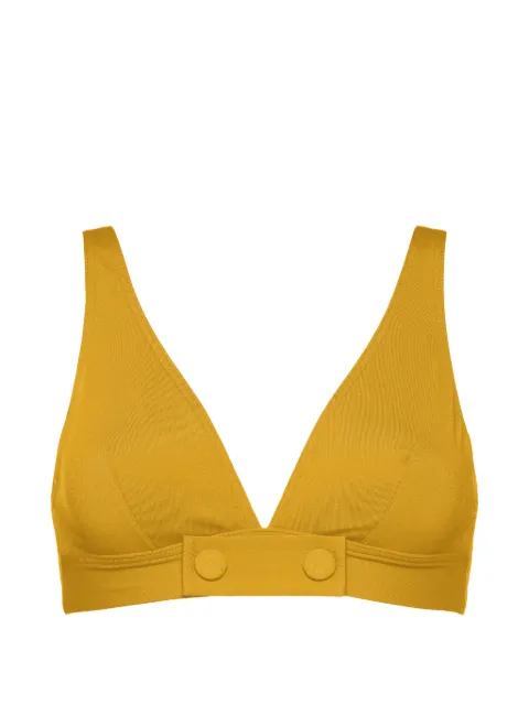 ERES Charme button-detail bikini top Yellow 032602