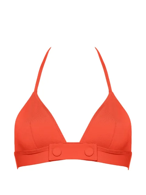 ERES triangle-cup button-detail bikini top Red 032601