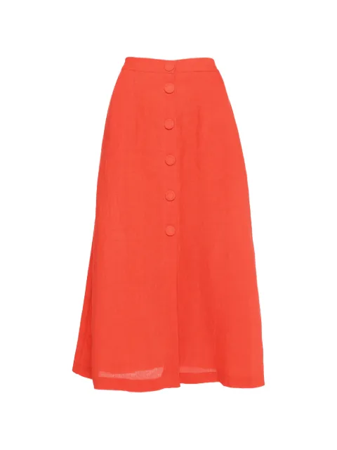 ERES buttoned midi skirt Red 242601