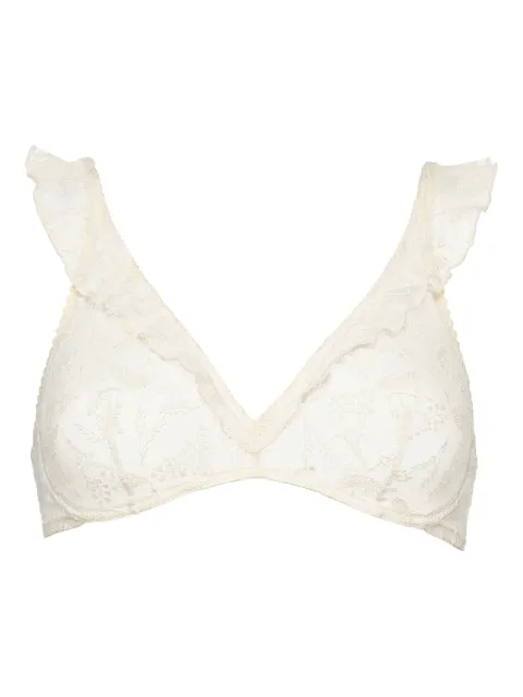 ERES Printanière underwire ruffled bra White 64014