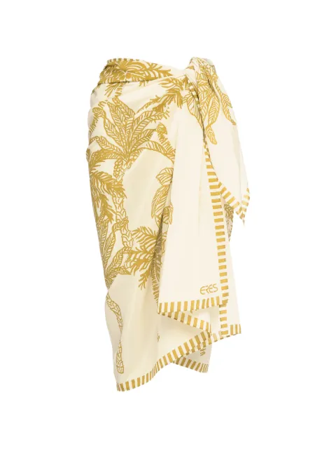 ERES Jungle printed sarong beach cover-ups White 082601