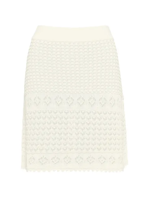 ERES Angela crocheted mini skirt White 242603